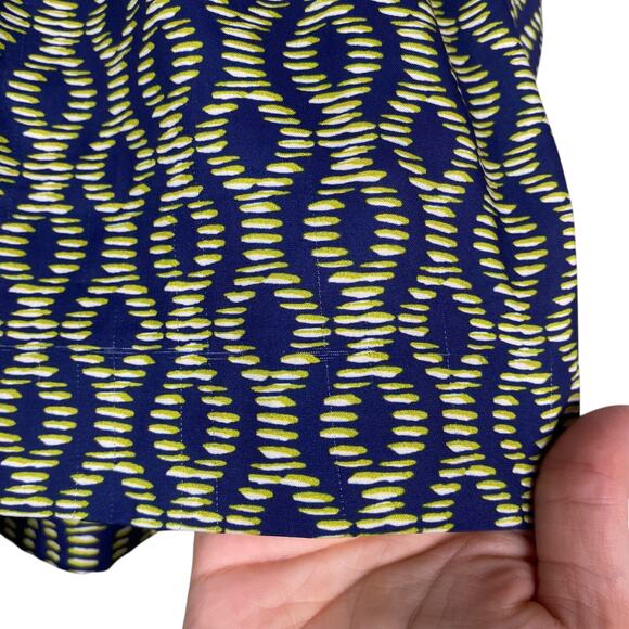 Thakoon Addition Blue Green Batik Print Pleated Skort Shorts SZ 4 - Picture 8 of 8